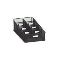 Safco Products 3293BL Onyx Mesh Break Room Supplies Organizer, Black N5