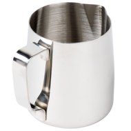 12-Ounce Commercial Grade Stainless Steel Milk Pitcher for Espresso Machines, Coffee, Latte & Frothing Milk Cup... N4