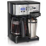 Hamilton Beach Silver/Black 12-Cup 2-Way FlexBrew Coffee Maker