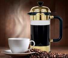 French Coffee Press - 8 Cup/4 Mug Stainless Steel Coffee & Tea Maker. 1 Liter | 34 Oz Coffee and Tea Pot With... N5