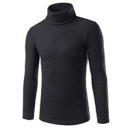 Men's Shirt,Laimeng Polyester Fashion Casual High-collar Men's Sweaters Tops Blouse (XXL, Gray) N7