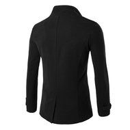 Men's Blouse,Laimeng Cotton Blend Autumn Winter Double Row Button Collar Woolen Coat Sweater Top Blouse (XXL,... N10