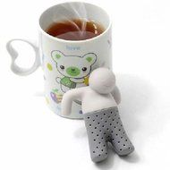 MR T-TEA INFUSER - CUTE MAN LOOSE LEAF-SILICONE STRAINER N5