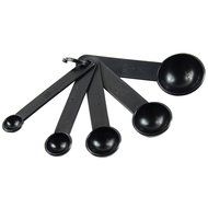 10pcs Black Plastic Measuring Spoons Cups Measuring Set Tools for Baking Coffee N6
