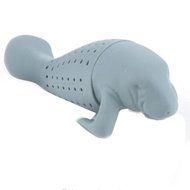 Teapot Cute Manatee Shaped Infuser Tea Strainer Coffee & Tea Sets Silicone Manatee Tea Infuser N4