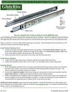 1470-ZC-10 - GlideRite Hardware 14" 100 lb. Full Extension Ball-Bearing Drawer Slides with Over-travel (10 pairs) N3
