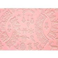 Sher FOUR-C Cake Baking Mat Lace Mat Silicone Cake Mold for Decoration,Silicone Mat Fondant Cake Tools Color Pink N3