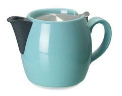 Forlife Hospitality Stackable Unchippable 15oz Teapot With Lid & Infuser in Turquoise N3