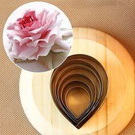 Y&XL&H 6pcs Sugar Cake Tools Rose Petals Roses Peony Cookies Mold N5