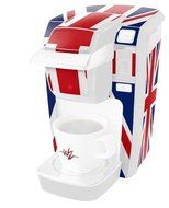 Union Jack 02 - Decal Style Vinyl Skin fits Keurig K10 Mini Plus Coffee Makers (KEURIG NOT INCLUDED) N3