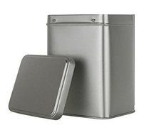 Nakpunar 28 oz Rectangular Tea Tin Canisters - Set of 6 N3