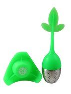 Two Trees Co. Best Tea Infuser - Stylish Loose Leaf Strainer Filter - Durable Silicone and Stainless Steel - Drip... N16