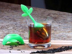 Two Trees Co. Best Tea Infuser - Stylish Loose Leaf Strainer Filter - Durable Silicone and Stainless Steel - Drip... N17