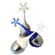 Ni•ce•Tea Solutions Snowflake Silicone Stainless Loose Leaf Tea Infusers/Strainers N7