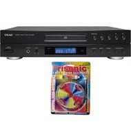 Teac CD Player with LCD and MP3 Playback (CD-P1260) with Trisonic Laser Lens Cleaner for DVD/CD Players