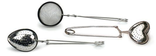 RSVP Heart Shaped Spoon Tea Infuser Strainer 18/10 Stainless Steel Valentine NEW