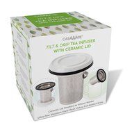 casaWare Tilt and Drip Tea Infuser with Ceramic Lid N4