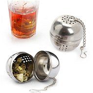 Genenic Squeeze Locking Infuser Spice Leaves Stainless Steel Strainer Tea Ball Mesh Filter N10