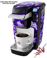 Electrify Purple - Decal Style Vinyl Skin fits Keurig K10 Mini Plus Coffee Makers (KEURIG NOT INCLUDED) N3