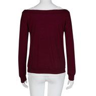 Bandage Blouse,Laimeng Women Cotton Blend Autumn Winter Strap Casual Shirt T-shirt Top Blouse (M, Gray) N14