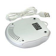 USB Power Suply Coffee Tea Mug Warmer Heating Cup Mat Pad Coasters Home Office Use Silver N4