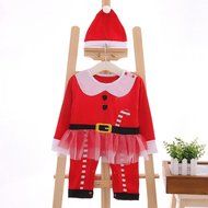 Christmas Clothes Set ,BeautyVan 1Set Fashion Kids Toddler Infant Girls Christmas Romper+Hat Outfits Clothes (... N8