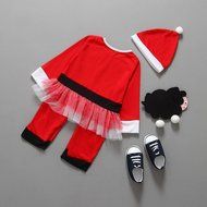 Christmas Clothes Set ,BeautyVan 1Set Fashion Kids Toddler Infant Girls Christmas Romper+Hat Outfits Clothes (... N9