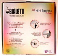 Bialetti: Set Mini Express Colour 2-Cups ORANGE + 2 Bialetti Transparent Coffee Glasses with Orange Bottom [ Italian... N2