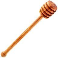 6" Long Olive Wood Honey Dipper - Wooden Stick Spoon Dip Drizzler Server N2