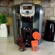 Morning Wood Coffee: K Carafe Reusable Filter and Reusable K Cup Filter Combo Pack: Compatible with all K Cup... N9