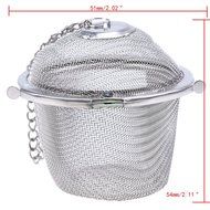 WHOSEE 2-Pack Creative Stainless Steel Ball Tea Strainer Infuser Mesh Filter Loose Leaf Spice Size M N7