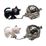 Joie Black and White Meow Tea Infuser 2-Pack N2