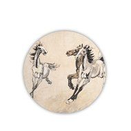 Generic Mdf Out Of The Ordinary Cup Mat Have With Asian Horse Artists N6