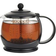 BonJour Tea "Prosperity" Borosilicate Glass Teapot with Plastic Frame, 42-Ounce //Color: Black N2