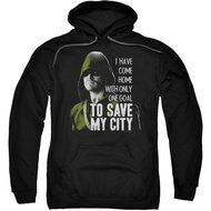 Hoodie: Arrow - Save My City Pullover Hoodie Size XXL