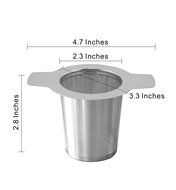 ECOSENS Stainless Steel Mesh Loose Leaf Tea Infuser with Lid and Hot Resistant Silicone Liner - Perfect Strainer... N6