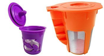 EZ Brew Reusable K Carafe & K Cup Coffee Filter Combo set for Keurig 2.0, K200, K300, K400, K500 Series N5
