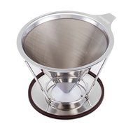 Stainless Steel Clever Coffee Dripper by Meltera, Makes Best Pour Over Coffee, Permanent & Reusable Cone with... N9