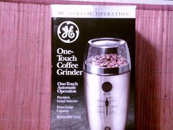 GE General Electric One-touch coffee grinder silver black 1 owner N2