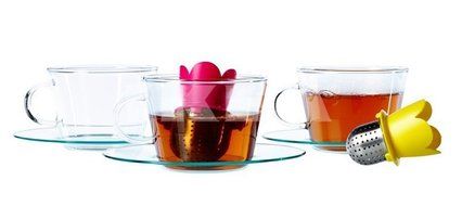 Ikea Vagrat Flower 2 Pack Floating Tea Infuser Brewer Ball Stainless Steel Hot Cold N2