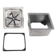 YBB Portable Steaming Pitcher Rinser Sink Glass Rinser For Bar Coffee Shop N9