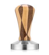 Adolph Elegance Wooden Coffee Tamper - Espresso Tamper 58mm Stainless Steel Base with Solid Wooden Handle - Coffee... N4