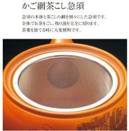Yamakiikai Orange Kyusu(Japanese teapot)with a strainer 240cc GM909 N2