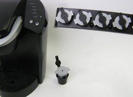 K Cup Holder- Special Designed, Space Saver, Universal Position "K Cup Rack" for Convenient Use (Beige). No K... N11