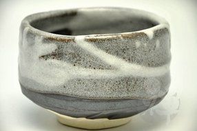 Japanese Mino Yaki ware Matcha Bowl Green Tea 11.5 / 11.5 / 8cm (4.5 / 4.5 / 3.1inch)[7348] N6
