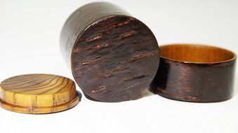 "Chadutsu" Tea Canister Cherry Bark Japan Import N7