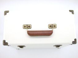 SW-B18 12 Inch Retro Vintage leather LP Vinyl Record Carry Case (Turquoise) N15