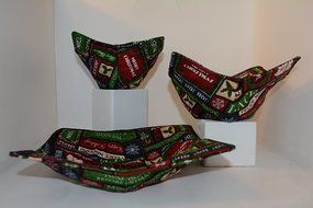 Microwave Bowl Cozies // Set of 3 // 1 Small Bowl Cozy // 1 Medium Bowl Cozy // 1 Dinner Plate Cozy // Christmas... N3
