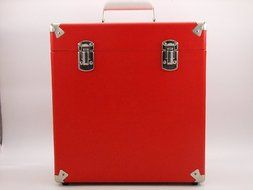 SW-B18 12 Inch Retro Vintage leather LP Vinyl Record Carry Case (Turquoise) N17