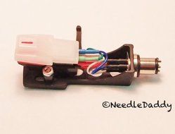 NEW BLACK TURNTABLE HEADSHELL + SANYO MG-09D CARTRIDGE + NEW NEEDLE N3